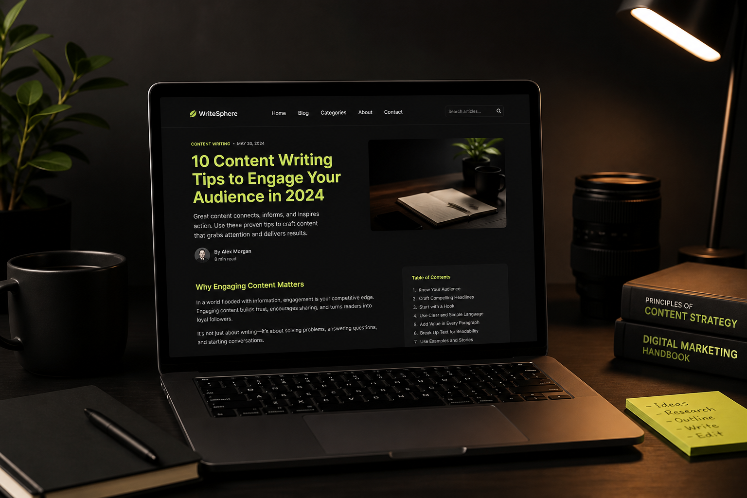 Content brief template used to brief and ship ranking articles at a consistent pace